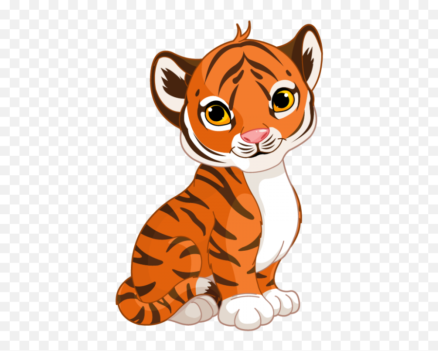Download Tigre Dessin Png - Cute Cartoon Tiger Cub Full Cute Cartoon Tiger Cub,Tigre Png