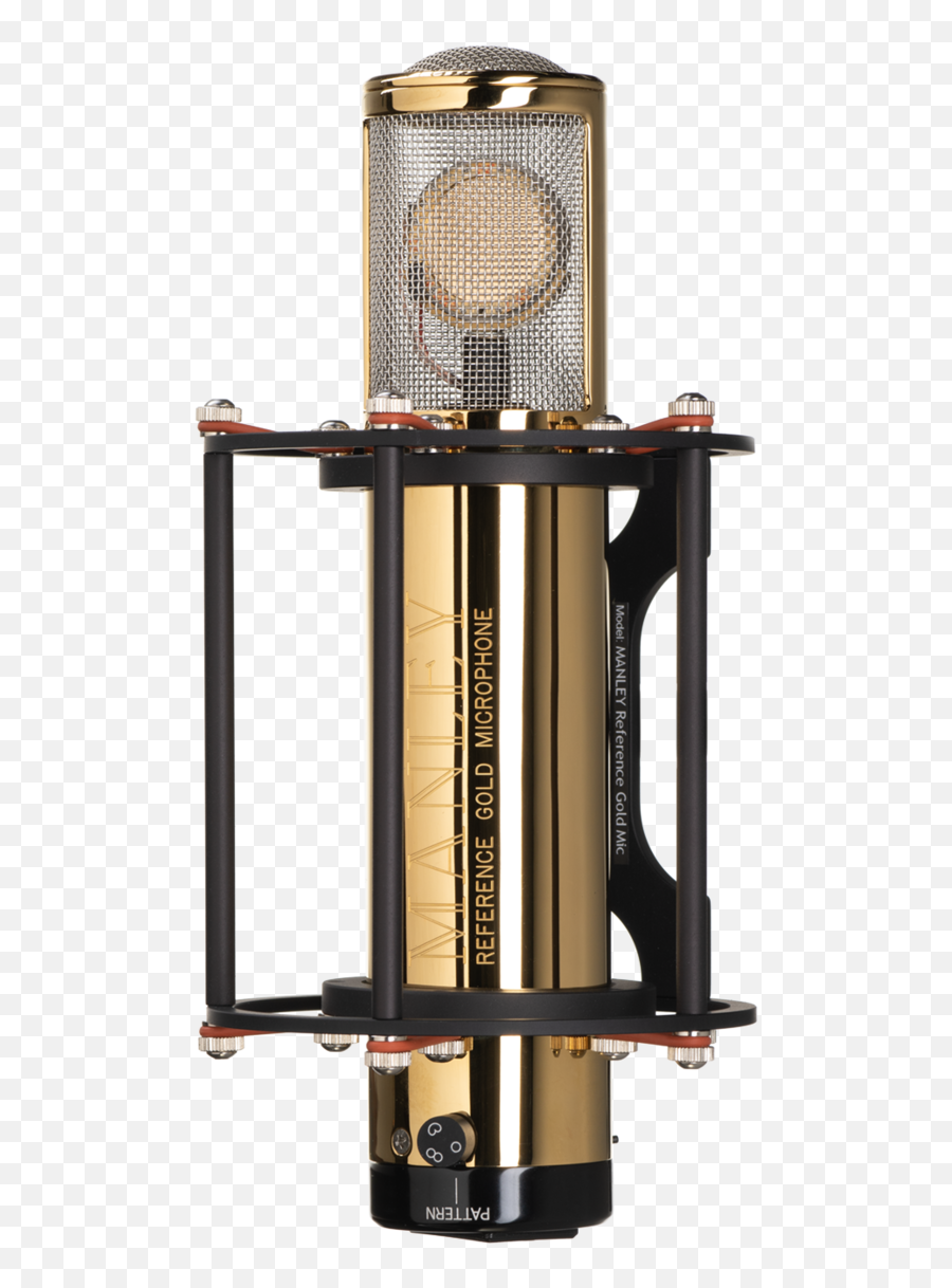 Manley Reference Gold Tube Microphone U2014 Laboratories - Manley Gold Reference Microphone Png,Microphone Transparent Background