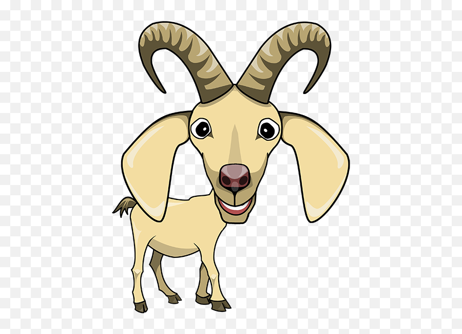 Goat Clipart Transparent Background - Transparent Background Goat Cartoon Png,Goat Transparent Background