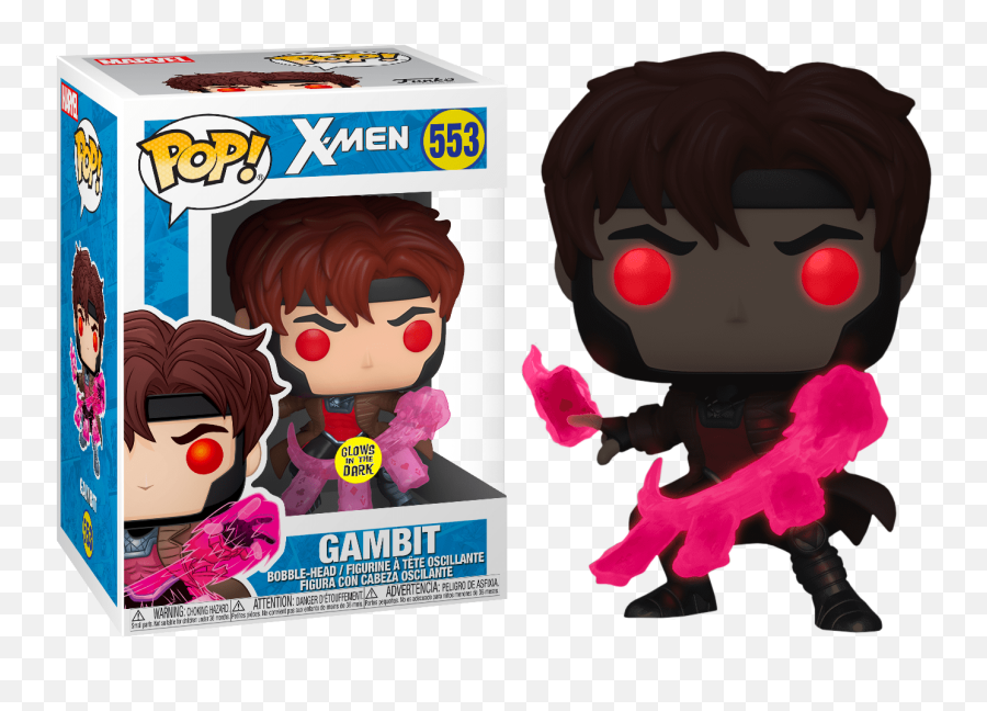 Funko Pop X - Men Gambit With Cards Translucent Glow In The Dark 553 Png,Xmen Png