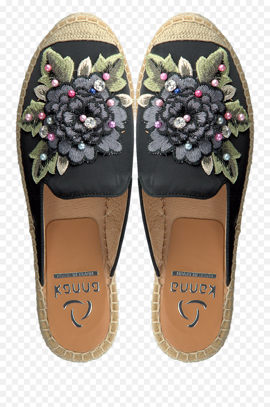 Black Kanna Espadrilles Kv8004 - Omodacom Png,Kanna Png