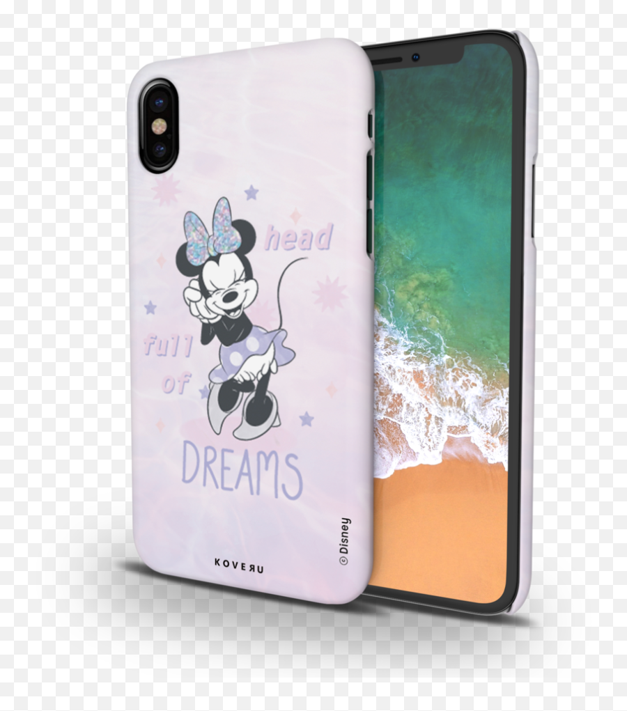 Minnie Mouse - Head Full Of Dreams Cover Case For Iphone X Neon Green Iphone X Cover Png,Minnie Mouse Head Png