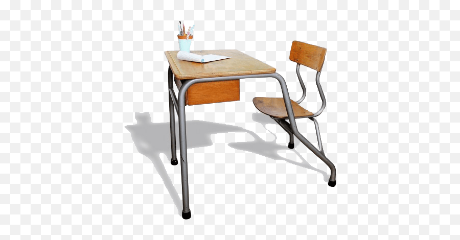 Vintage School Desk With Chair - The Socialite Family Coffee Table Png,School Desk Png