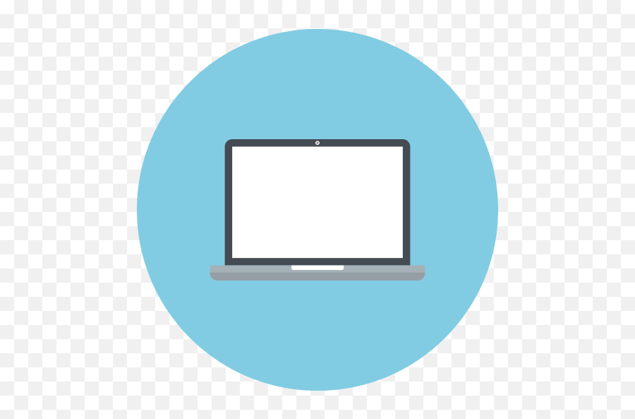 Laptop Computer Mac Macbook Icon - Laptop Round Icon Png,Laptop Icon Png