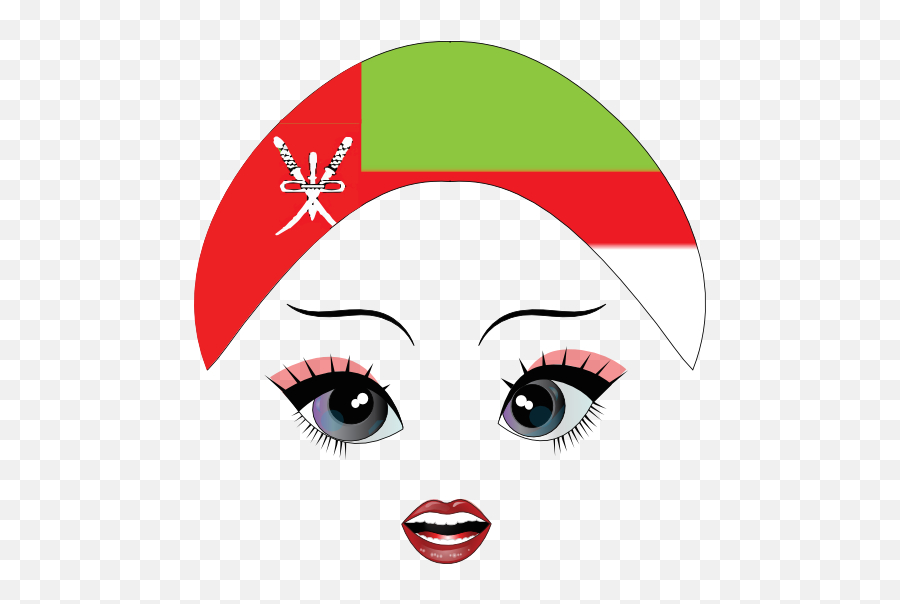 Pretty Omani Girl Smiley Emoticon Clipart I2clipart - Warren Street Tube Station Png,Oman Flag Png