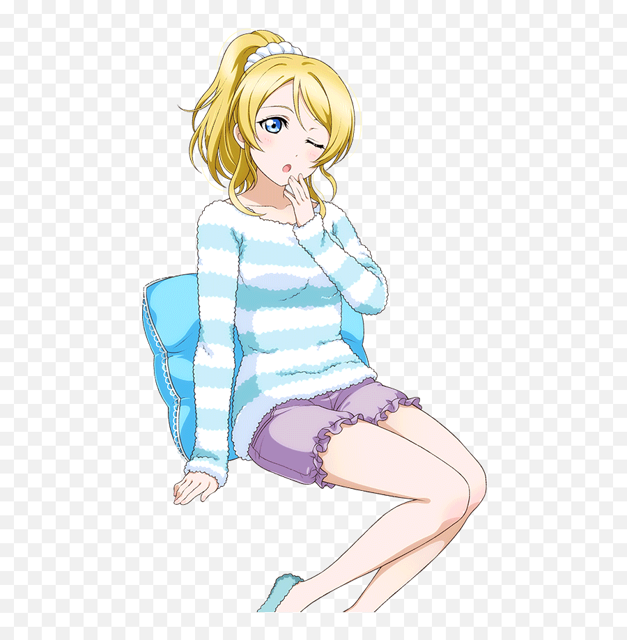 Transparent Idols - Sitting Png,Eli Ayase Transparent