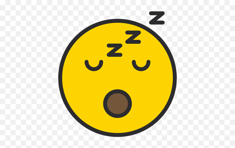 Sleeping Face Emoji Icon Of Colored Outline Style - Circle Png,Sleeping Emoji Png