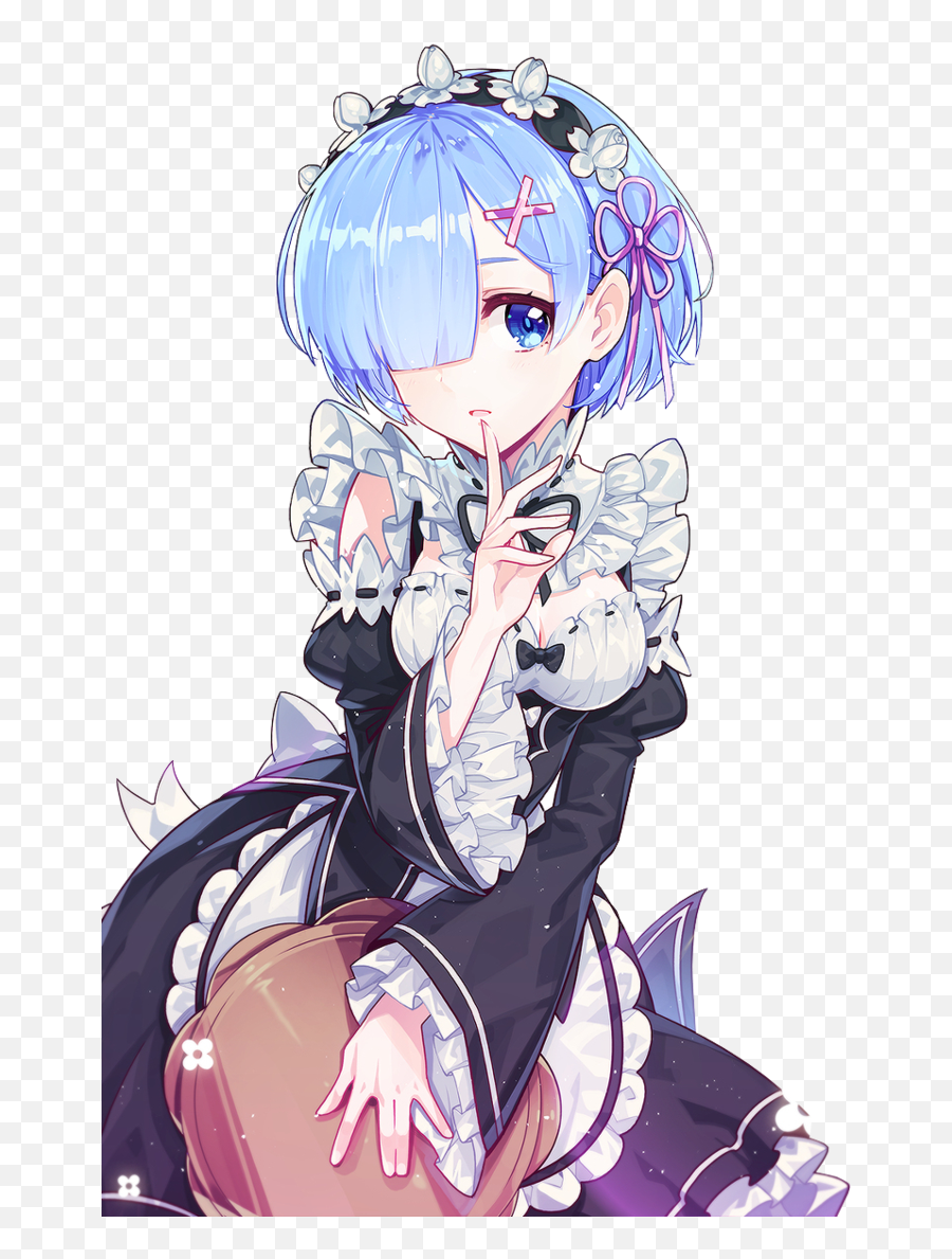 Re Zero Rem Render Transparent Png - Rem Re Zero Render,Rem Png