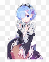 Re Zero Rem Render Transparent Png - Rem Re Zero Render,Rem Png