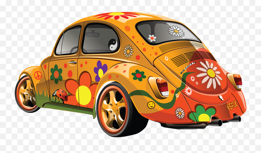 Download Carros Png - Vw Beetle Hippie Clipart,Carros Png