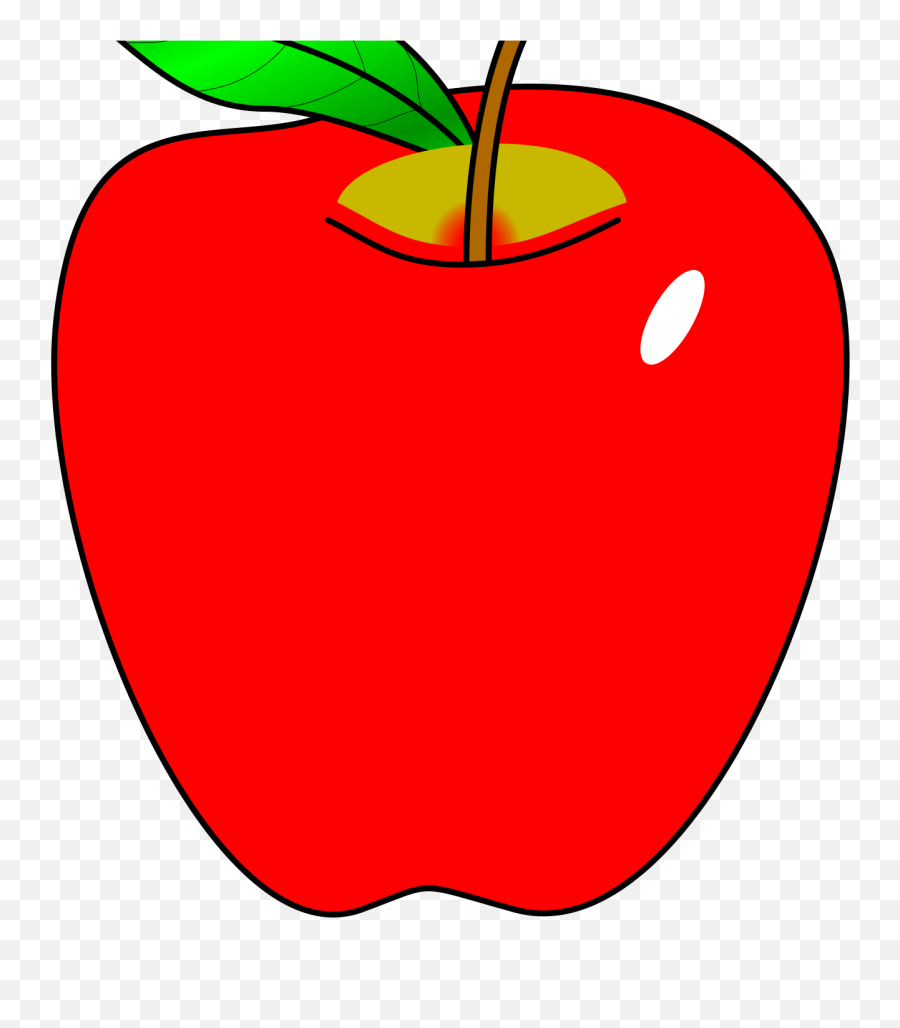 Red Apple Clip Art - Red Apple Clipart Png,Apple Clip Art Png