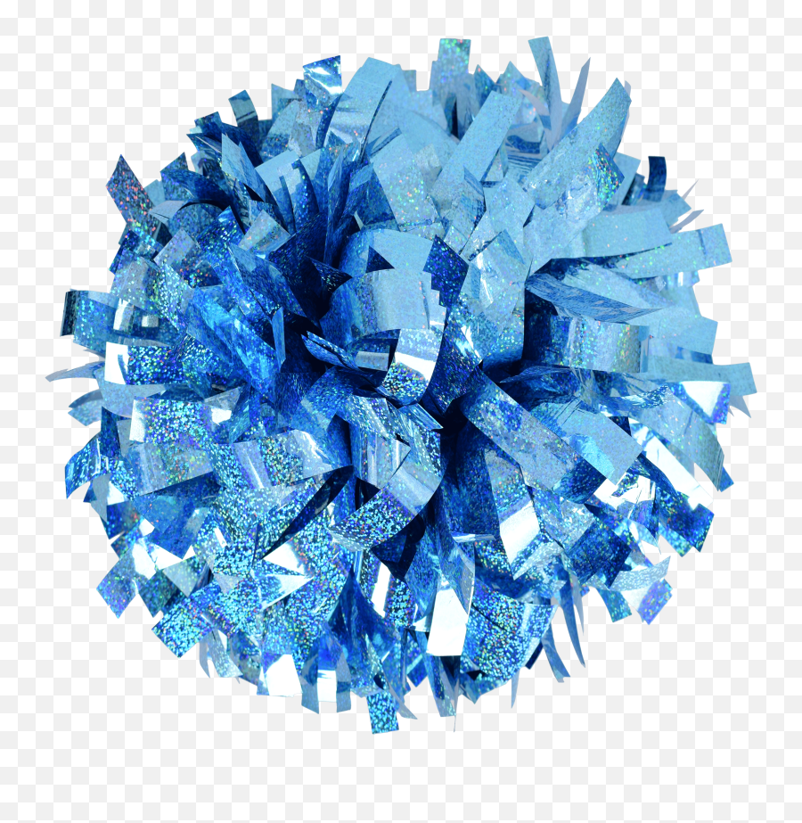 Metallic Holographic Light Blue 6 Pom - Origami Png,Pom Pom Png