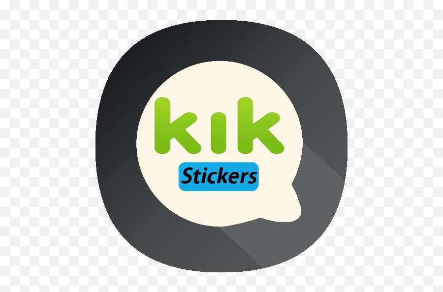 Kik Friends Finder Messaging Stickers - Black C Png,Kik Logo Transparent