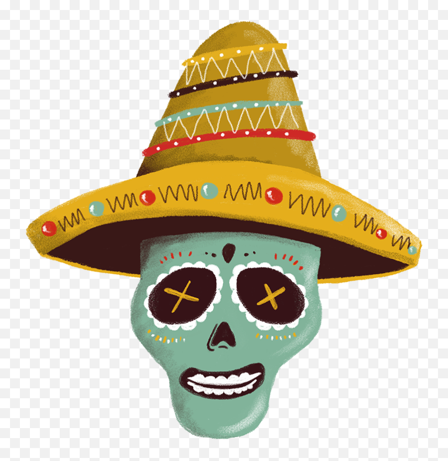 Sombrero Hat Mexico Calavera Headgear - Calavera De Mexico Png,Mayo Png