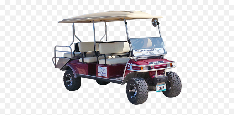 6 Seater Golf Cart For Rent U2013 Road Runner Rental - For Golf Png,Golf Cart Png