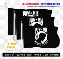 G128 Three Pack Pow - Vertical Png,Pow Mia Logo