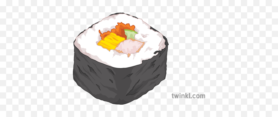 Sushi Roll General Food Japanese - California Roll Png,Sushi Roll Png