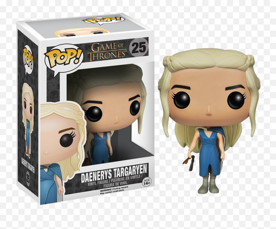 Game Of Thrones - Daenerys Targaryen In Blue Dress Pop Vinyl Figure Funko Pop Daenerys Png,Daenerys Png