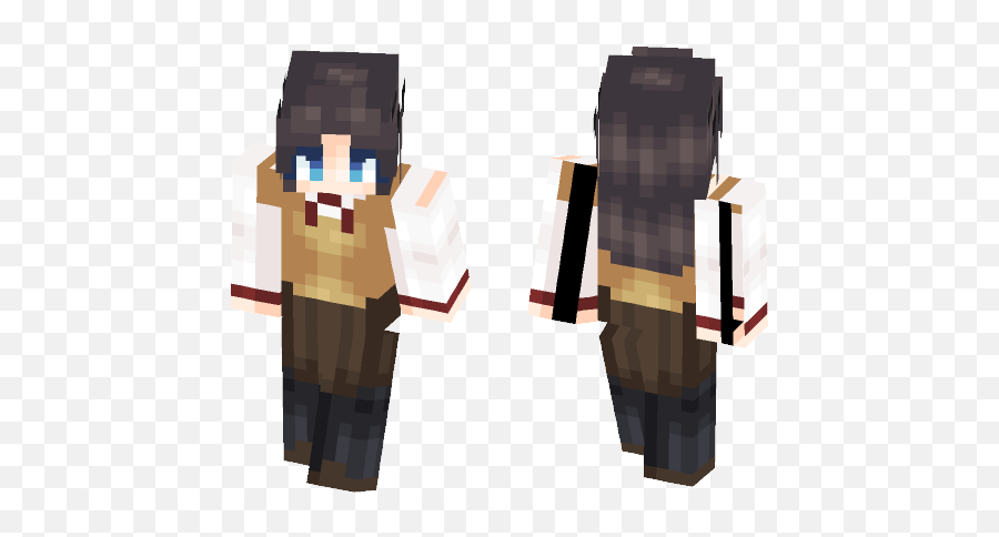 Download Rin Tohsaka Fatestay Night Minecraft Skin For - Skin Girl Minecraft Tomboy Png,Fate Stay Night Logo