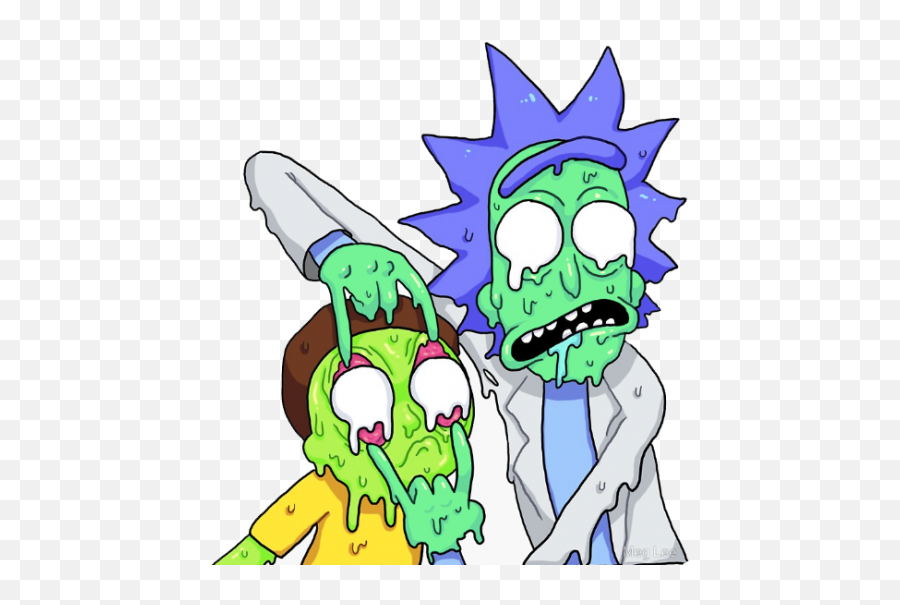 Rick And Morty Png - Trippy Rick And Morty Drawings,Rick And Morty Png