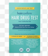 Hairconfirm Collection Kit Home Drug Test For Parents - Box png