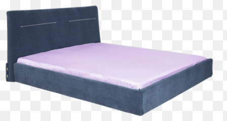 Scale Upholstered Bed In Blue Colour - Frame png