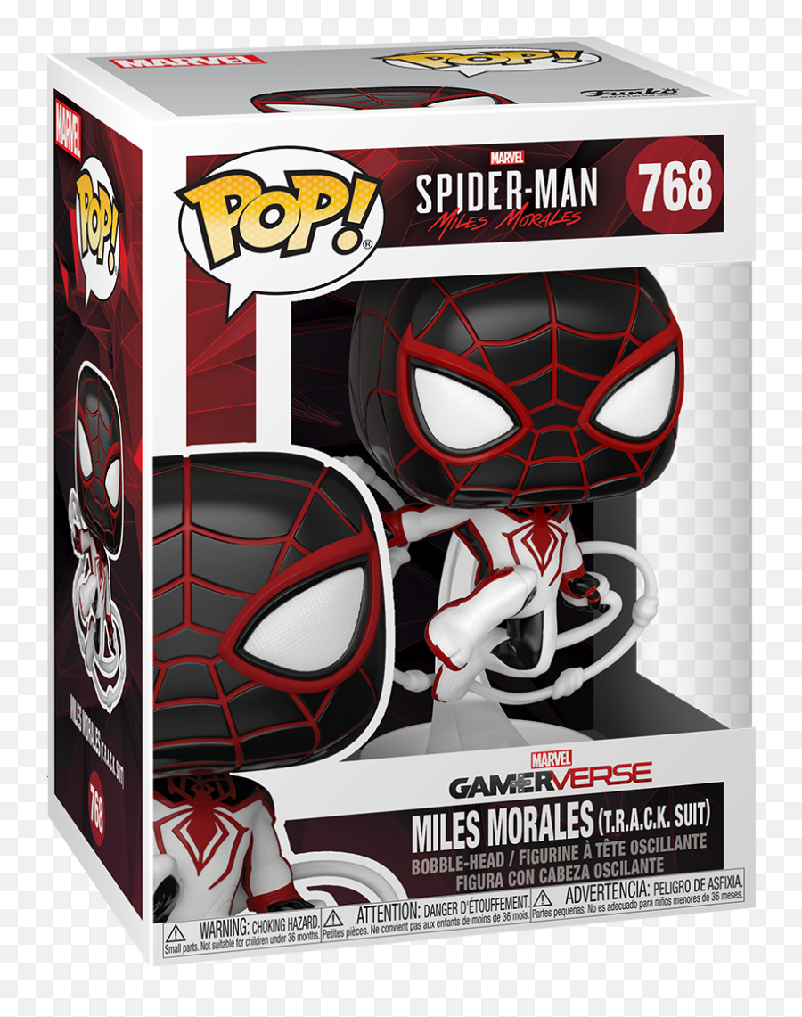 Funko Pop Games Marvelu0027s Spider - Man Miles Morales Miles Track Suit Funko Pop Games Spider Man Miles Morales Track Suit Png,Spider Man Icon Pack