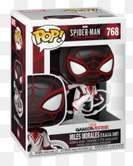 Funko Pop Games Marvelu0027s Spider - Man Miles Morales Track Suit Pop png