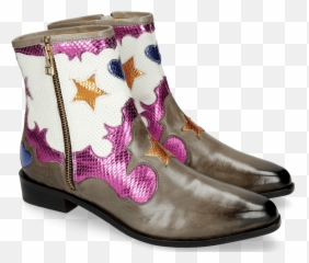 Marlin 12 Grigio Glitter Fuxia Venice - Ankle Boot png