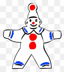 Simple Clown Figure Png Clip Arts - Outline Picture Of Joker