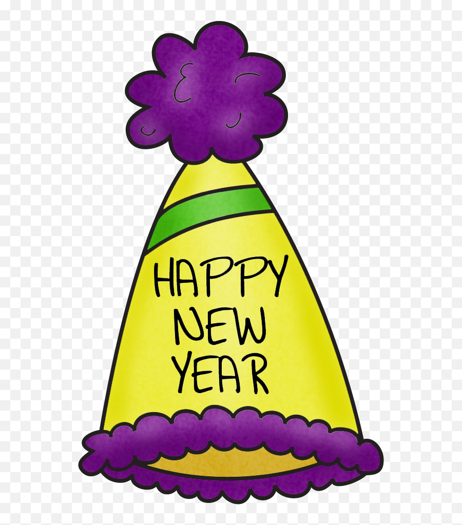 New Years Party Hat Clipart Png - New Year Hat Clipart,New Years Hat Transparent