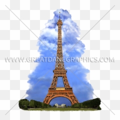 Eiffel Tower Production Ready Artwork For - Shirt Printing png