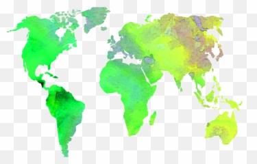 Picture Of Diagram World - Transparent Background High World Map Black And White Png,Earth Transparent Background