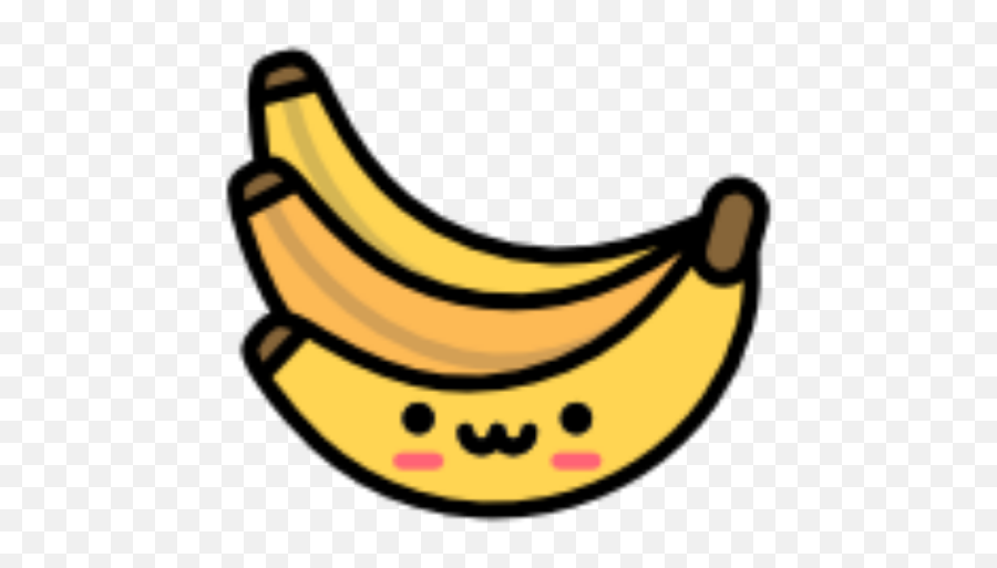 Banana Kawaii Cute Yellow Emotions - Cute Banana Kawaii Banana Transparent Background Png,Banana Transparent