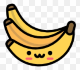 Banana Kawaii Cute Yellow Emotions - Cute Banana Kawaii Transparent Background png