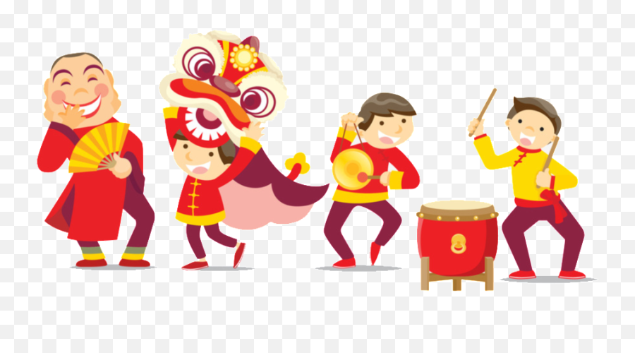 Download Chinese Style New Year Lion Dance Png - Chinese Transparent Lion Dance Png,Dance Png