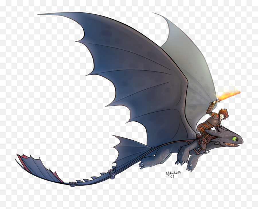 Httyd Toothless And Hiccup - Toothless And Hiccup Drawing Png,Toothless Png