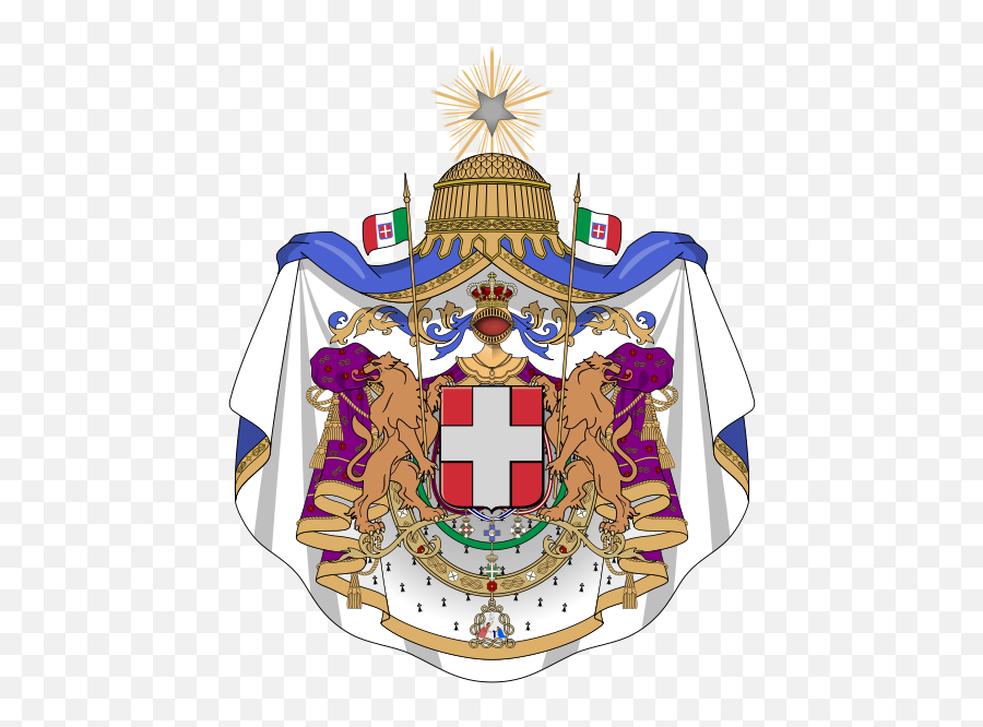 The Italian Monarchist Symbols - Vittorio Emanuele Ii Stemma Png,Coat Of Arms Png
