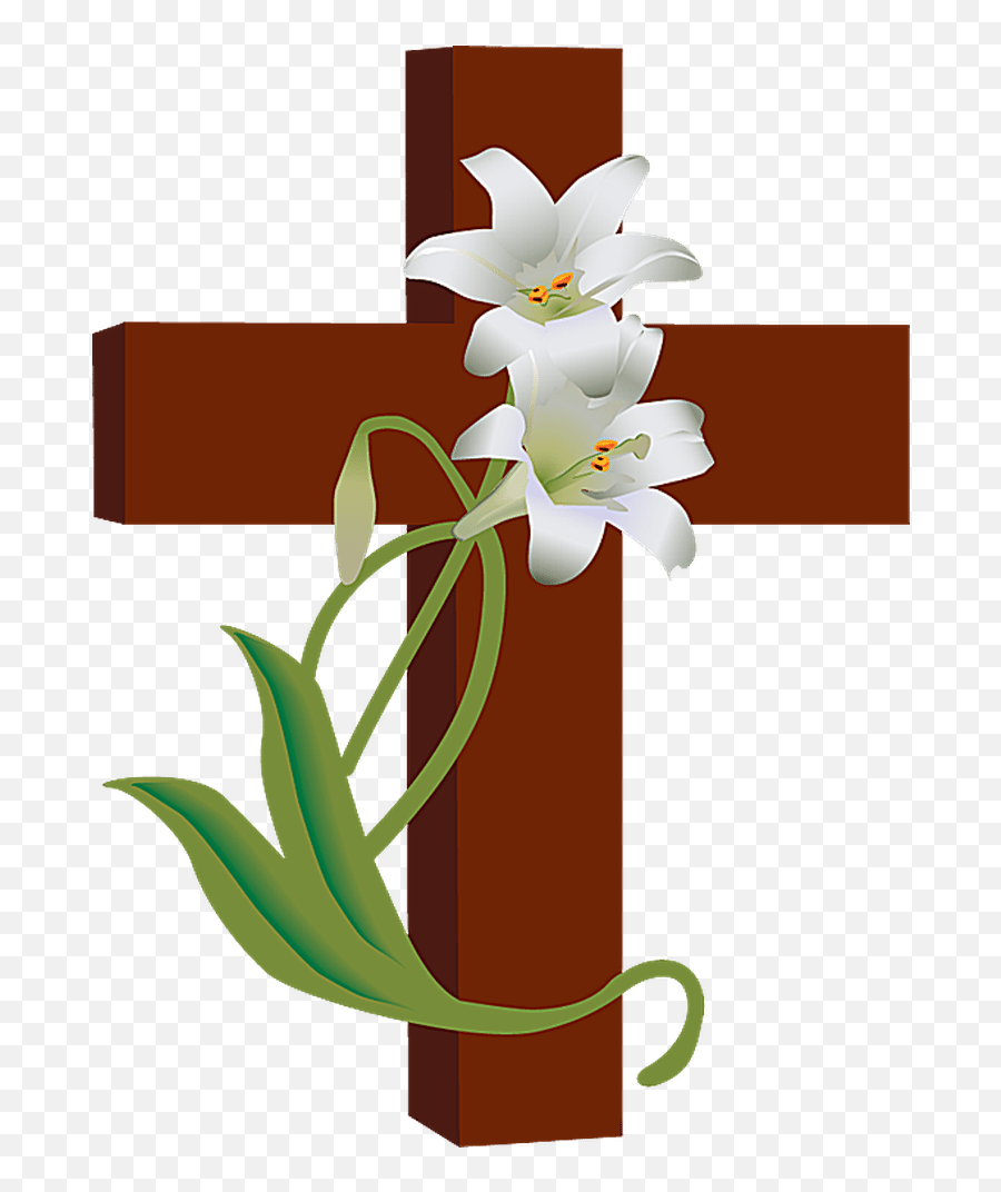 Easter Cross Clipart Transparent - Catholic Rest In Peace Png,Lily Transparent Background