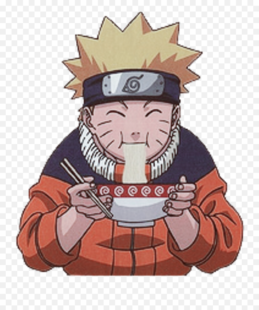Download Naruto Narutouzumaki Ramen Anime Freetoedit - Naruto Uzumaki Eating Ramen Png,Naruto Transparent