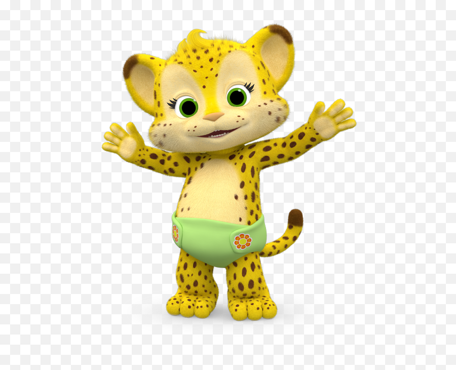 Word Party Franny The Cheetah Paws Up - Panda Word Party Characters Png,Cheetah Png