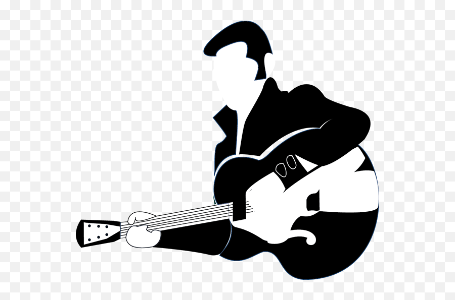 Elvis Clipart Musician - Musician Black And White Icon Png Elvis Presley Icon Png,Elvis Png