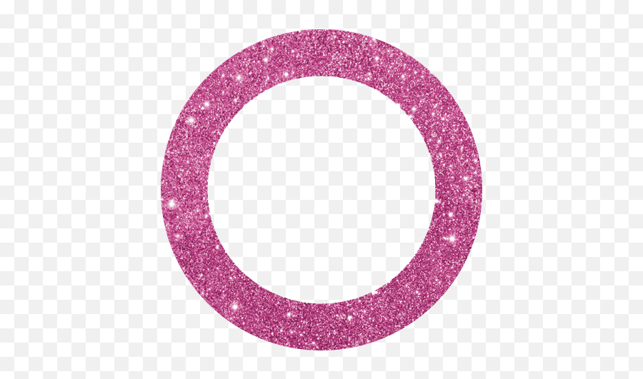 Pink Glitter Circle Png - Pink Glitter Circle Border,Purple Glitter Png