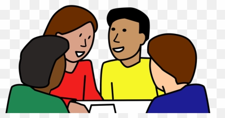 Student Group Clipart - Png Download Full Size Clipart Cartoon Small Group Discussion,Students Png
