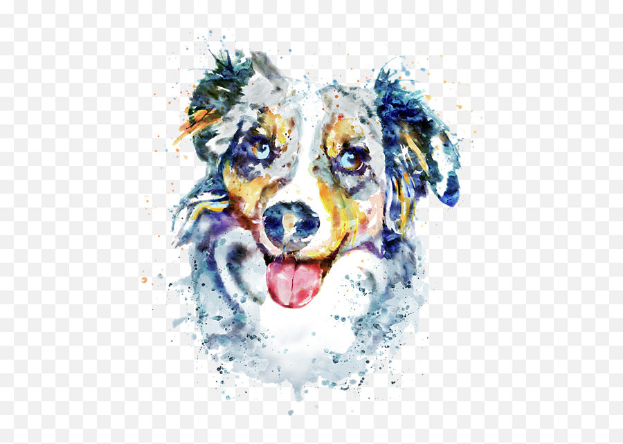 Spiral Notebook For Sale - Border Collie Red Merle Watercolor Png,Border Collie Png