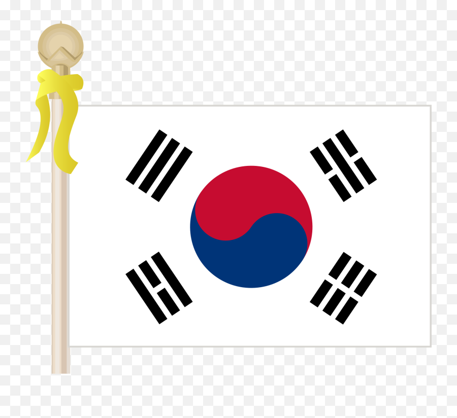 South Korea Flag Pastel Png Download - South Korea Flag,South Korea Png