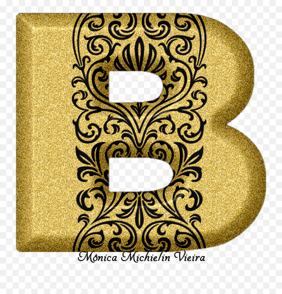 Alfabeto Glitter Dourado Com - Transparent Png Alfabeto Glitter,Ornamentos Png