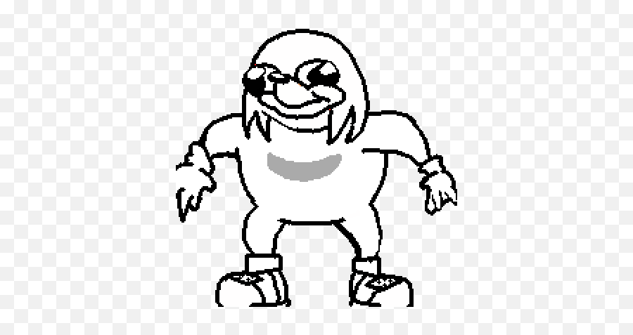 Pixel Art Uganda Knuckles - Ugandan Knuckles Png Base,Ugandan Knuckles Transparent