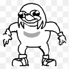 Pixel Art Uganda Knuckles - Ugandan Png Base