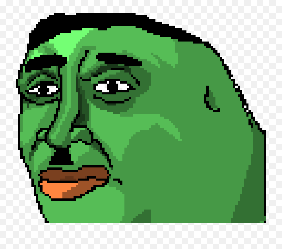 Hitler Pepe Pixel Art Maker - Pepe The Frog Sad Png,Pepe Png